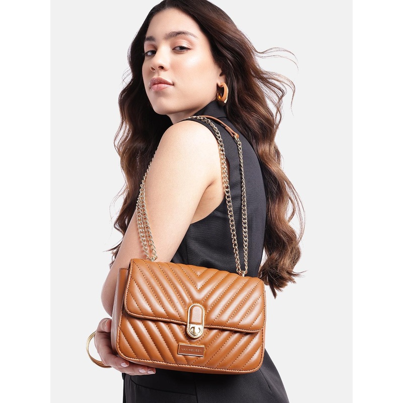 Van Heusen Quilted Structured Sling Bag