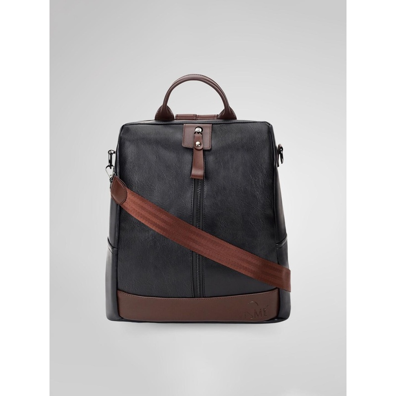 VISMIINTREND College Backpack with Earphone Gate Black