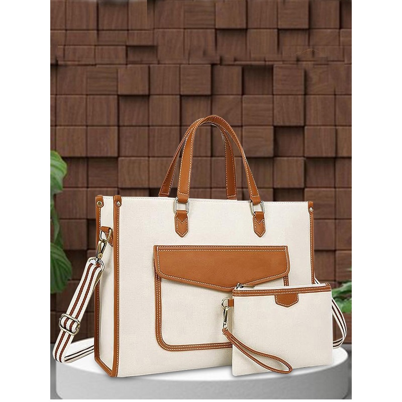 Womanix Women’s Colourblocked Shopper Handheld Bag