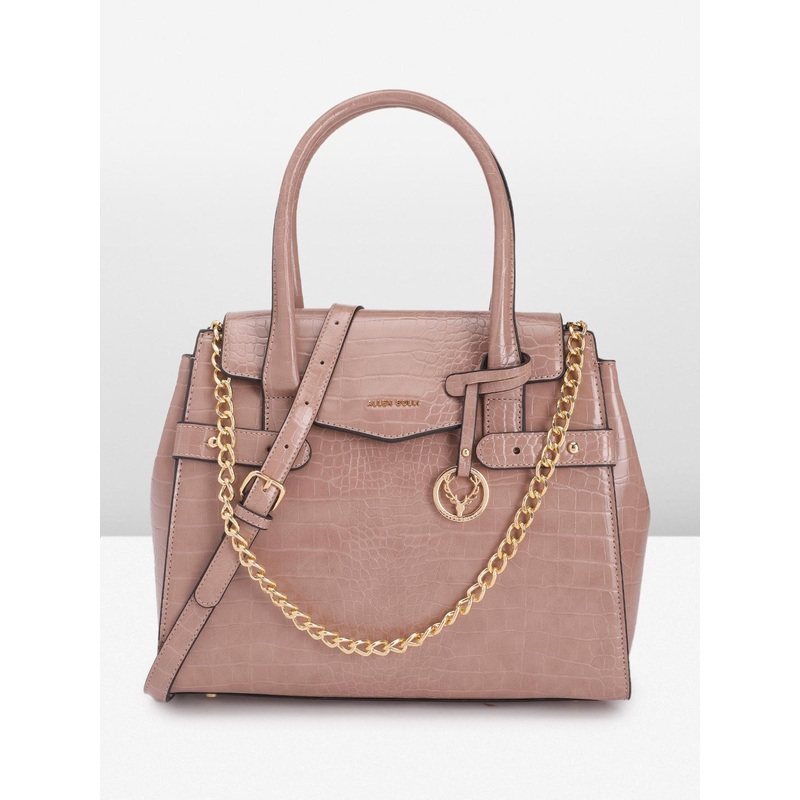 Allen Solly Croc Textured Handheld Bag