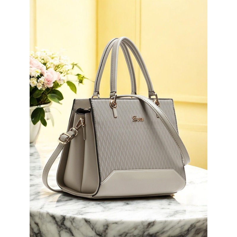 Exotic Textured Shopper Handheld Bag