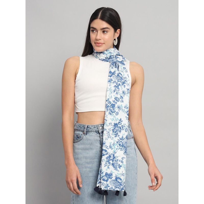 HANDICRAFT PALACE Floral Printed Cotton Scarf