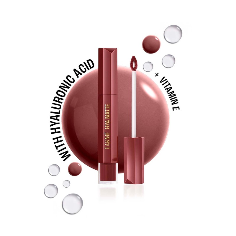Lakme 9to5 Hya Matte Liquid Lipstick with Vitamin E 5.3ml – Boardroom Blush H02