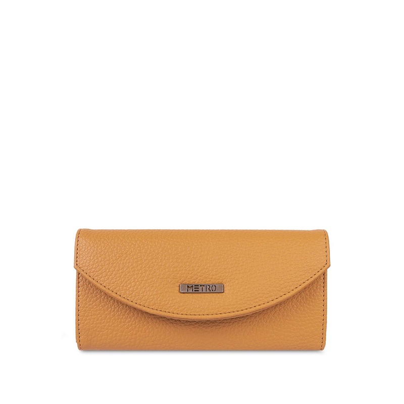 Metro Women Textured Two Fold Wallet