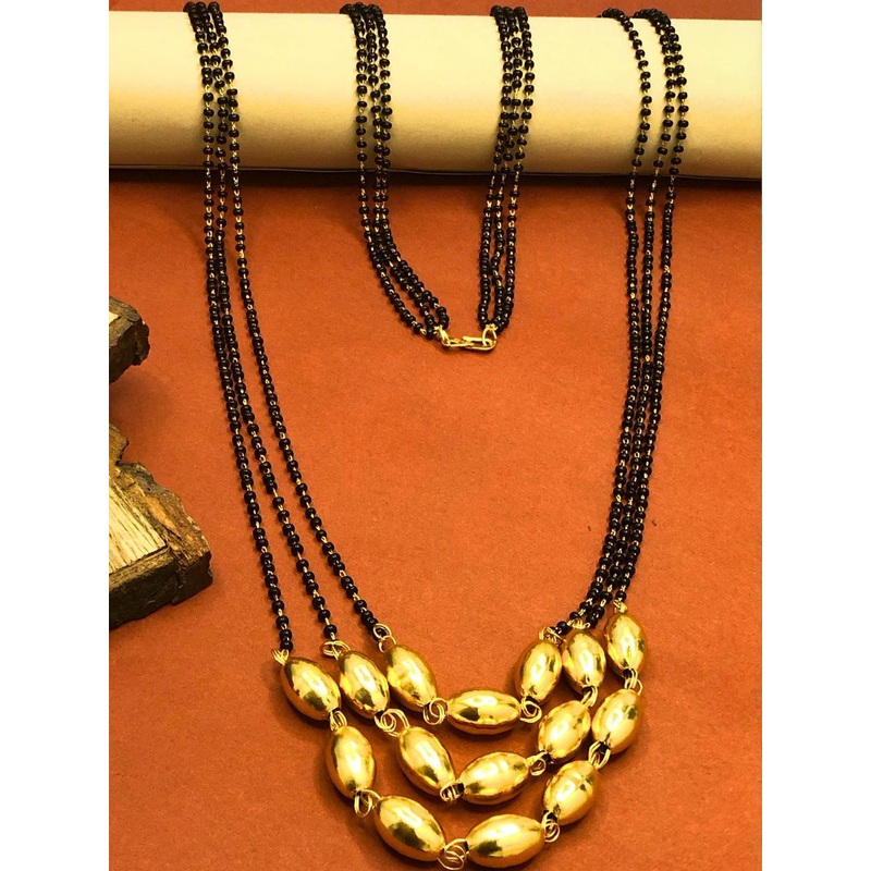 RKBSALES Mangalsutra Tanmaniya Bridal Traditional Symbolic Designer Jewelry Mangalsutra Alloy Manga