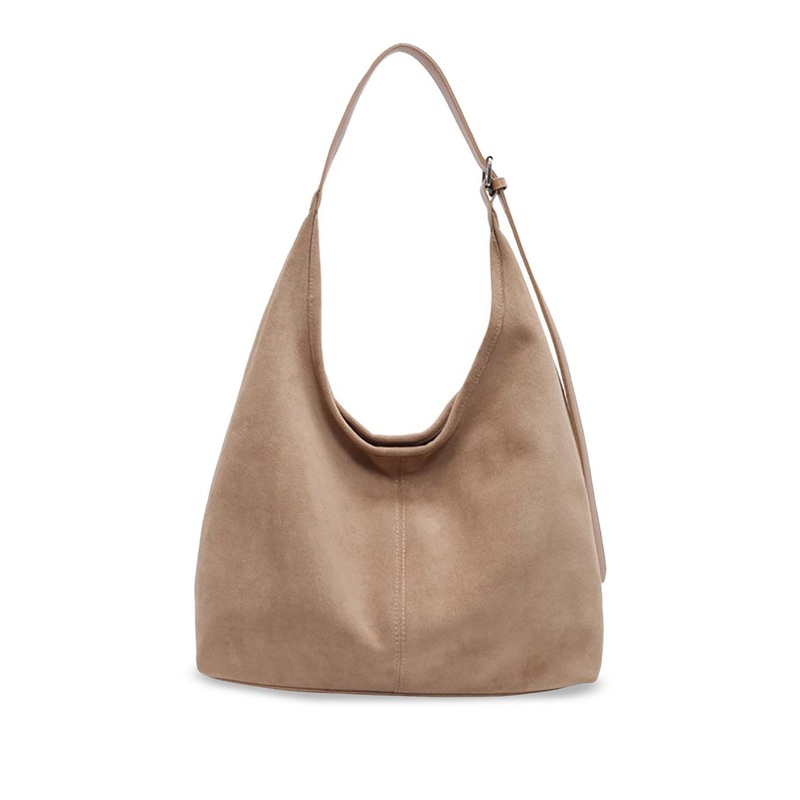 StyleCast x Revolte Suede Shopper Hobo Bag
