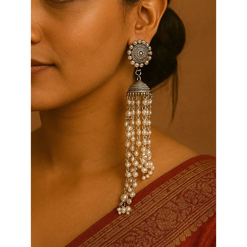 UnfoldSelf Contemporary Jhumkas Earrings
