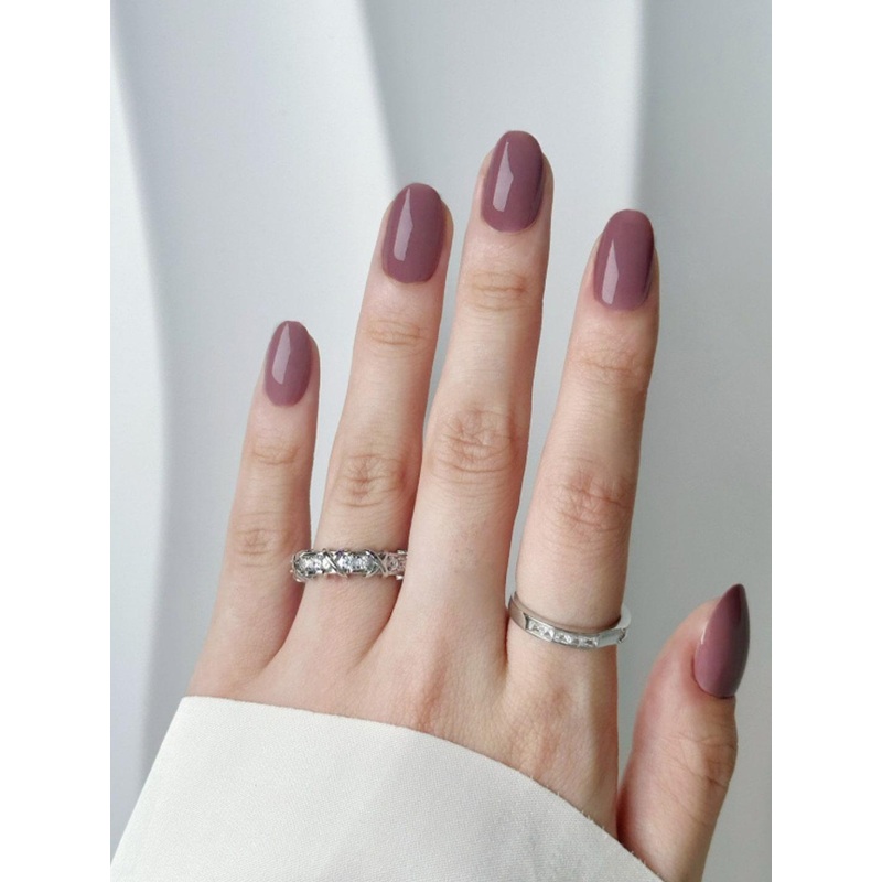 FEELHIGH 24Pcs Reusable Long Lasting Artificial Fake Nail Set – 04