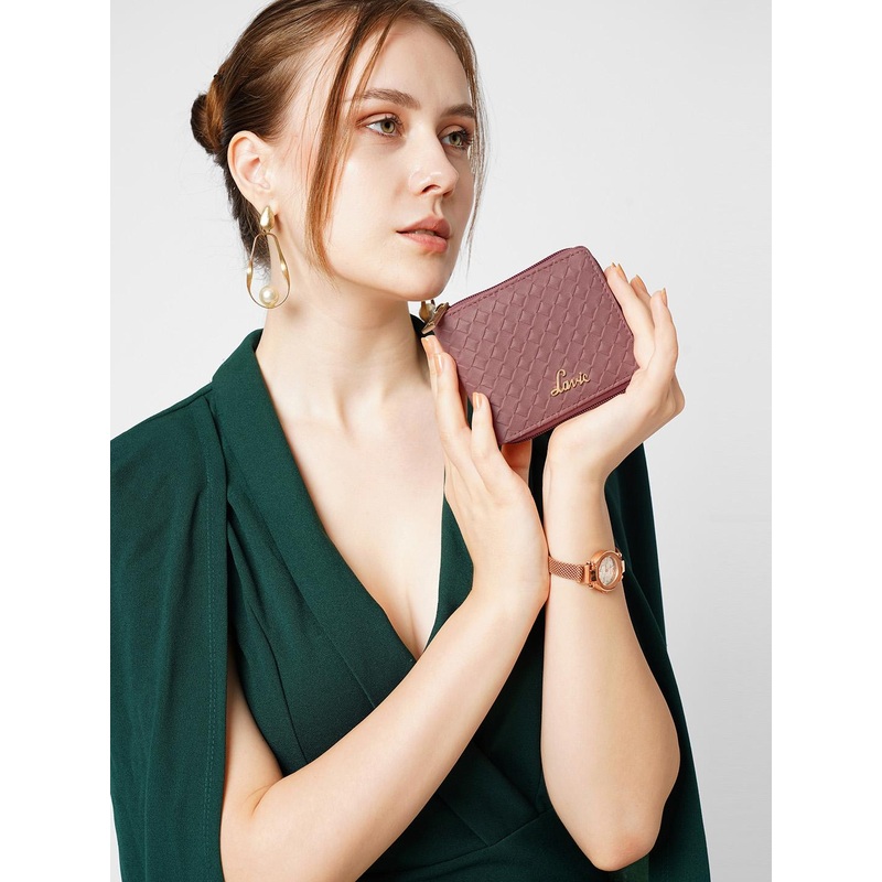 Lavie BOT PRO Women Pink Small Zip Around Wallet