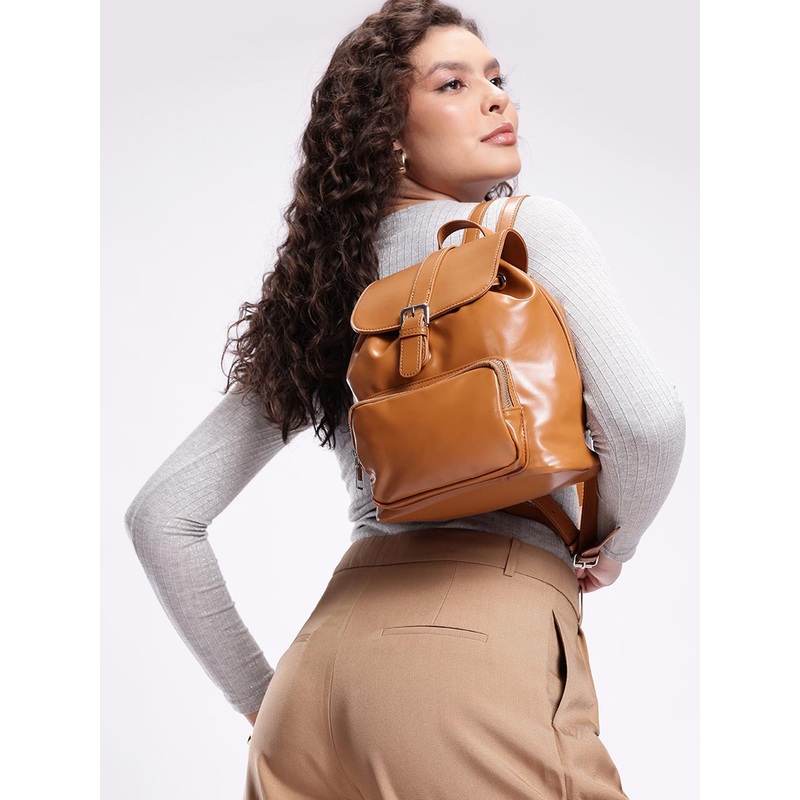 Mast & Harbour Women Tan Collge Backpack