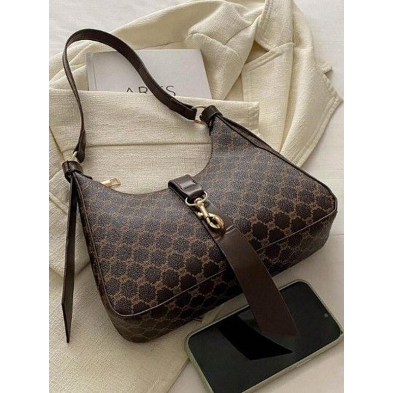 StyleCast Textured Structured Handheld Bag with Quilted