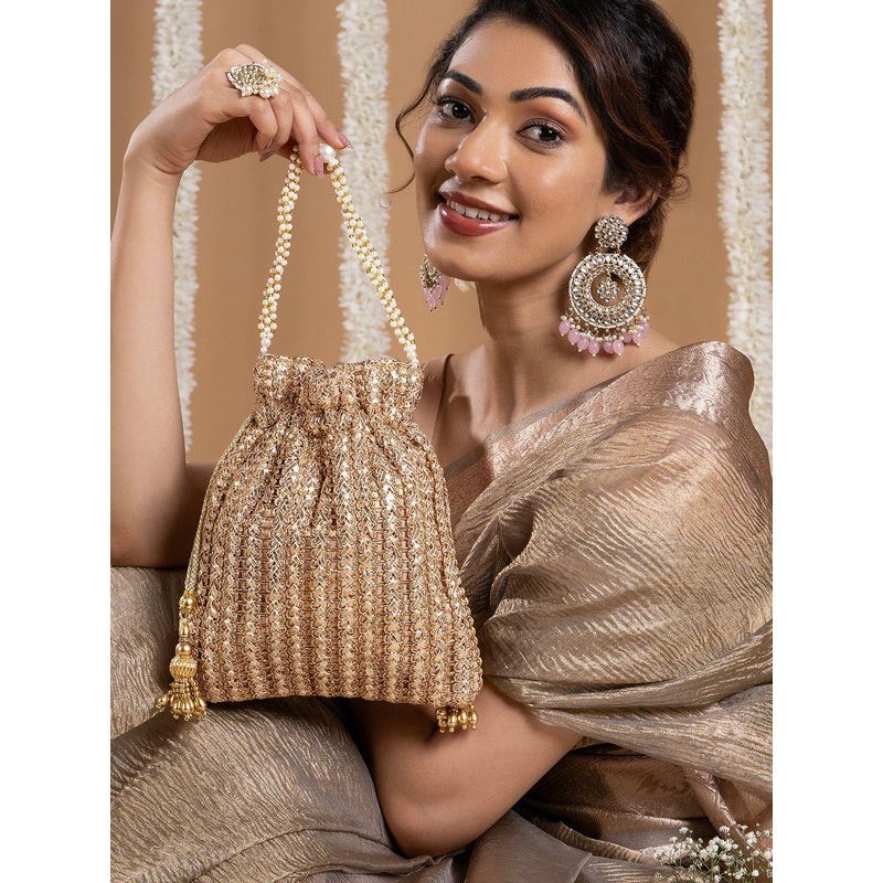 TEEJH Embellished Potli Clutch