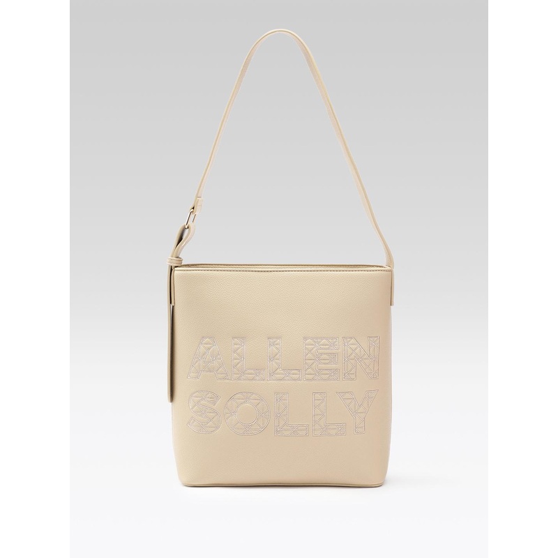 Allen Solly Brand Logo Embroidered Structured Shoulder Bag