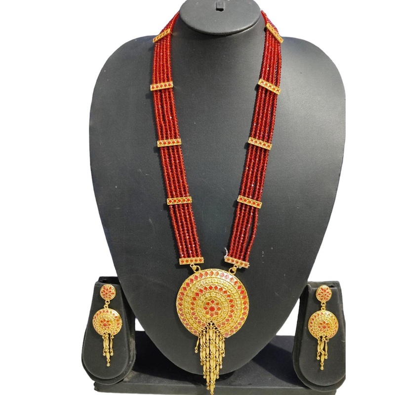 Balaji Gold Women Red Pendant