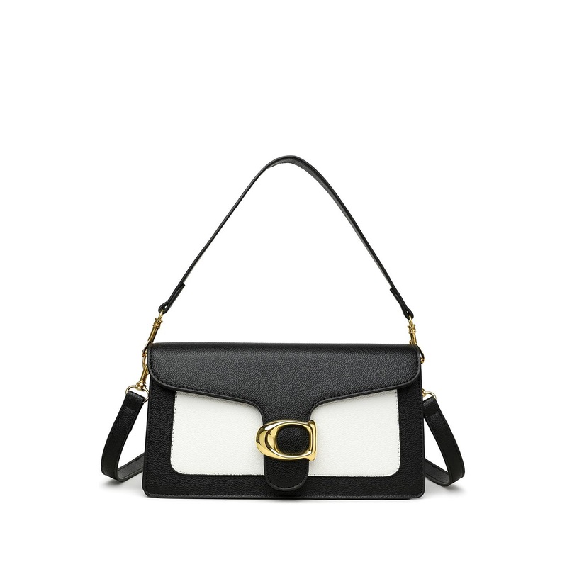 Diva Dale Women Colourblocked Structured Buckle Detail Satchel Bag