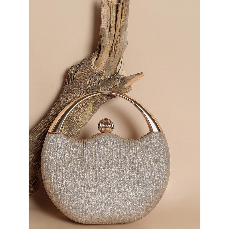 HAUTE SAUCE  Textured Handheld Bag