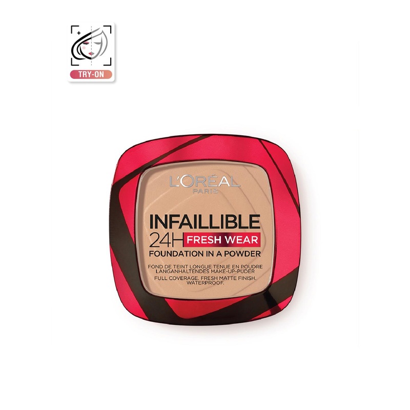 LOreal Paris Infallible 24H Fresh Wear Waterproof Powder Foundation 9g- Vanilla 120