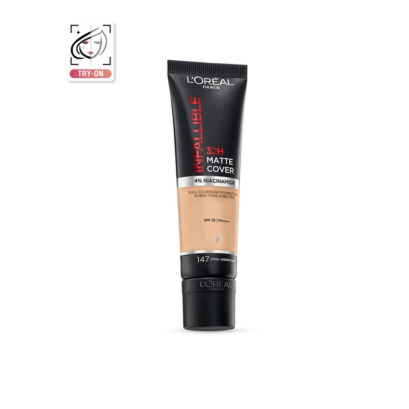 LOreal Paris Infallible 32H Matte Cover Liquid Foundation 30ml – Cool Undertone 147