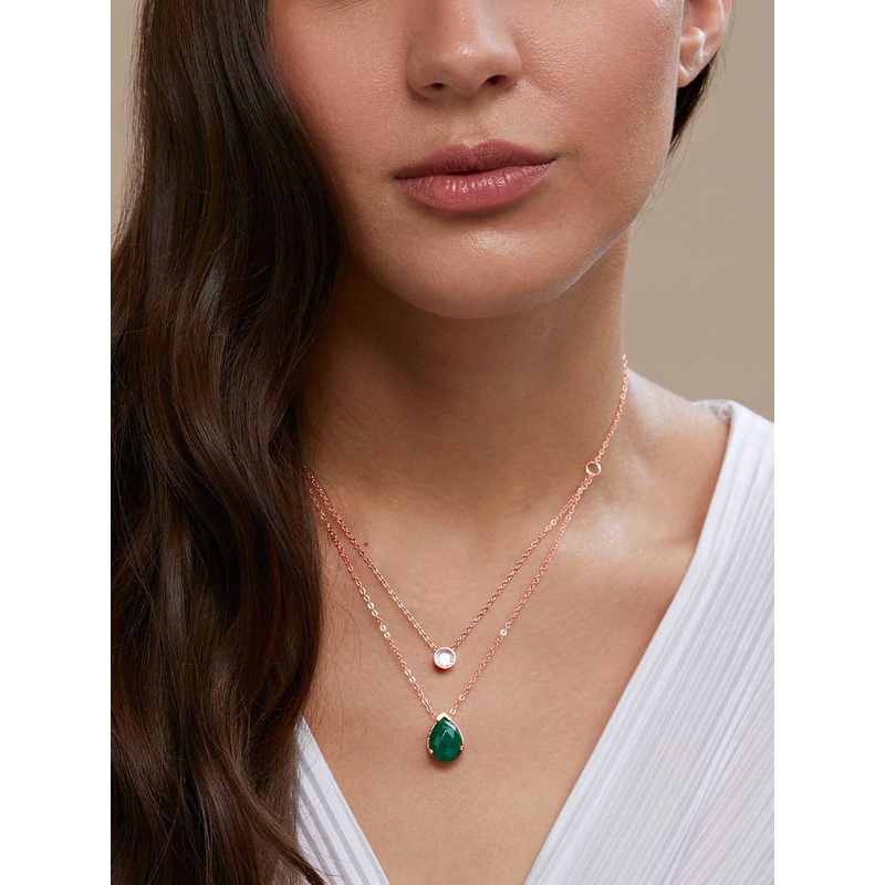 MINUTIAE Brass Gold-Plated Layered Necklace