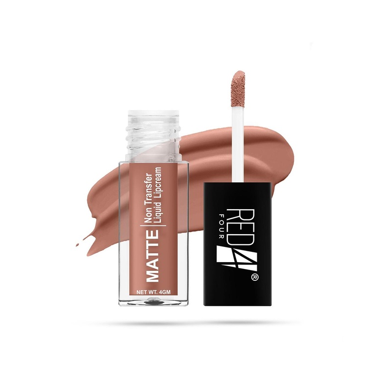 RED 4 Non Transfer Matte Liquid Lipcream – 4 g – Vin Cuit – 141