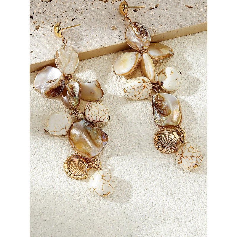 StyleCast x Revolte Leaf Shaped Drop Earrings