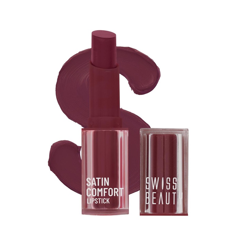 SWISS BEAUTY Ultra-Hydrating & Highly Pigmented Satin Comfort Lipstick – Rouge Red 18