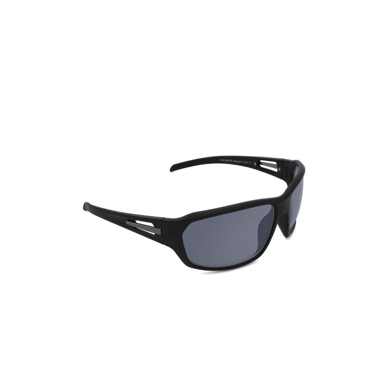 Tom Martin Unisex Black Lens & Black Sports Sunglasses TM-1625SS-B-BLK