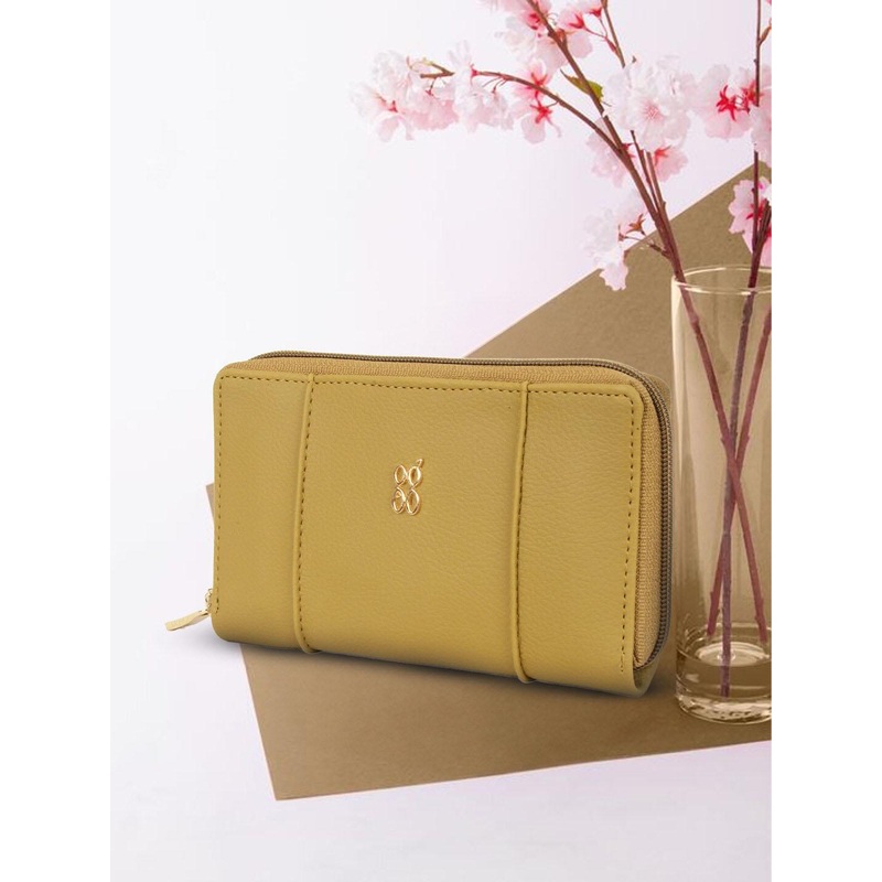 Baggit Women Solid PU Zip Around Wallet