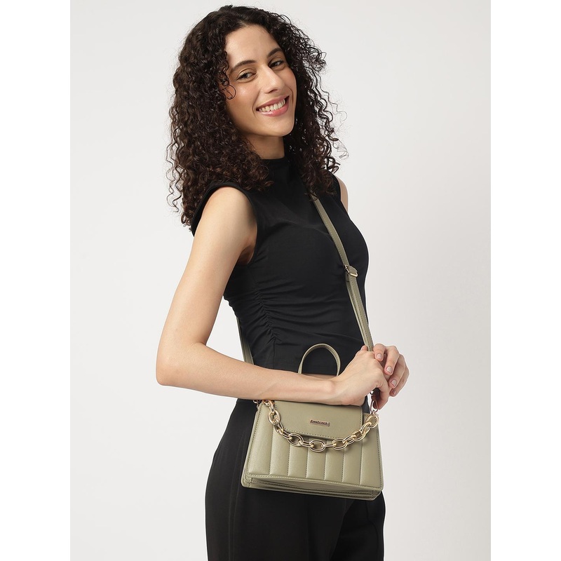 Fastrack Structured Quilted Sling Bag