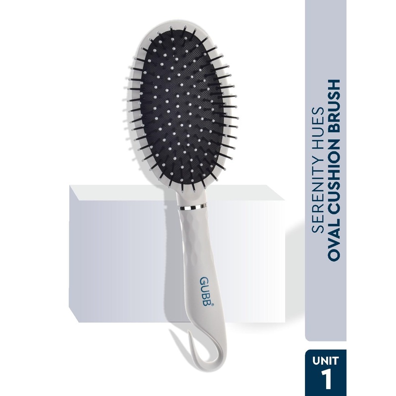 GUBB Serenity Hues Oval Cushion Hair Brush Gentle Detangling and Scalp Massage Brush