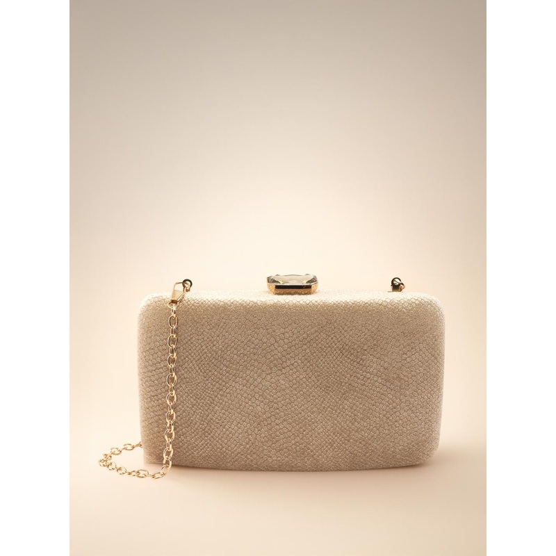 Lino Perros Women Shimmery Party Box Clutch