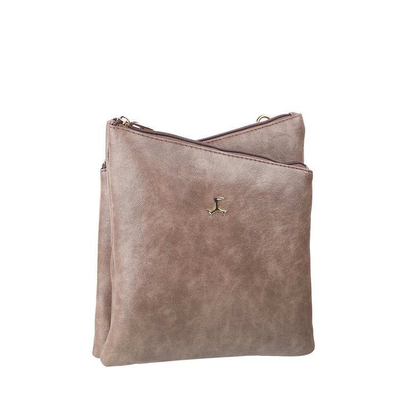 Mochi Women Brown Textured Sling Bag