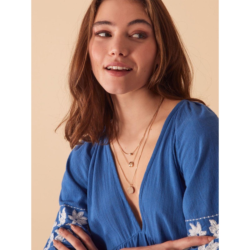 Accessorize Classic Discs Layered Necklace