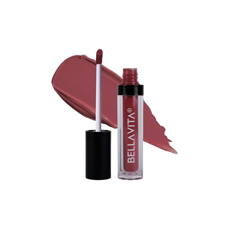 Bella Vita Organic Kiss-Proof Ultra Matte Finish Liquid Lipstick-4.5ml-Dusty Nude-4