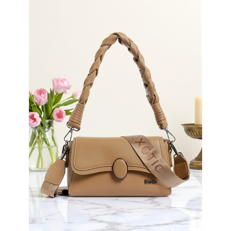 Exotic Women Solid Crossbody Leather Sling Bag