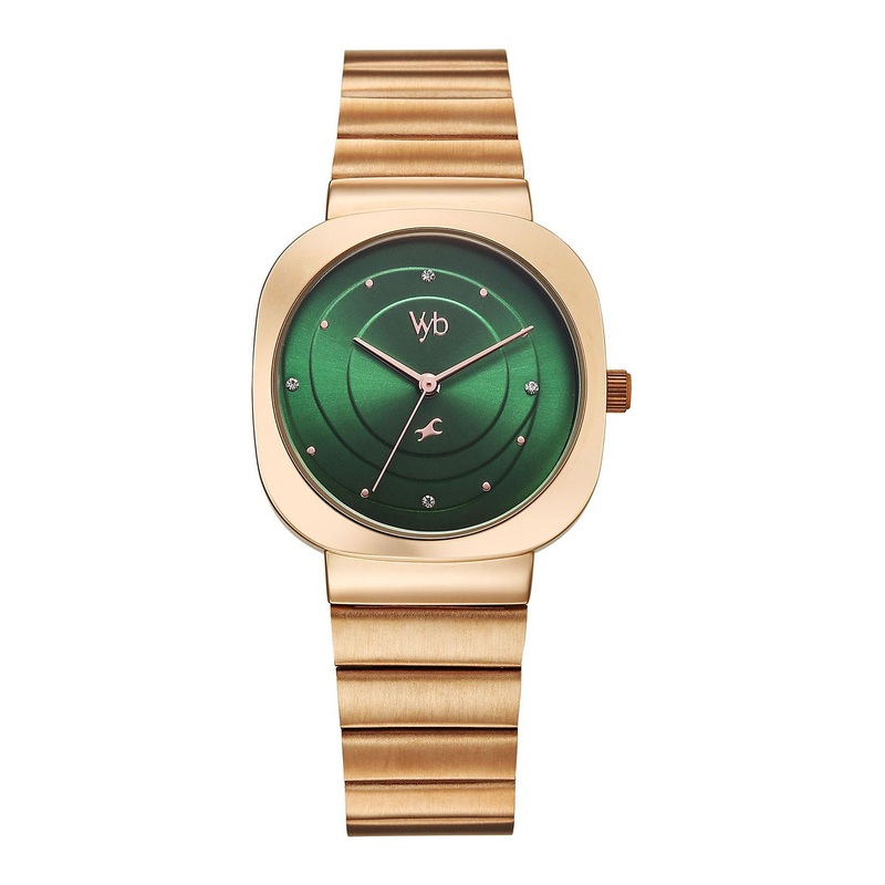 Fastrack Women Textured Dial & Bracelet Style Straps Analogue Watch FV60077WM02