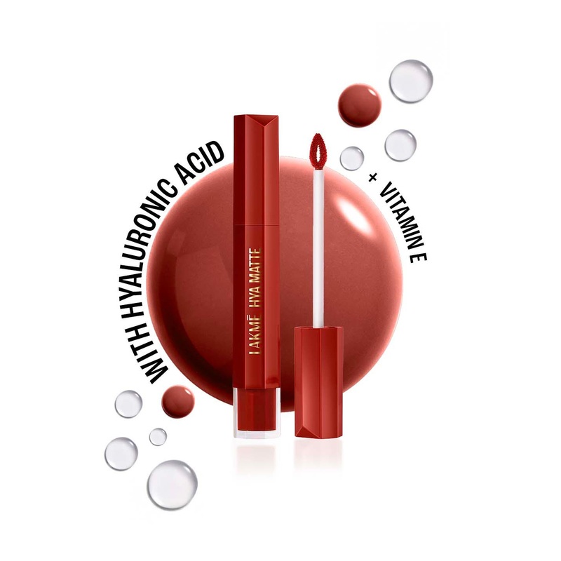 Lakme 9to5 Hya Matte Liquid Lipstick with Vitamin E 5.3ml – Boss Lady Brick H06