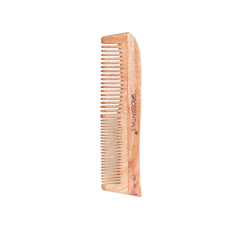 OROSSENTIALS Neem Wooden Two-in-One Comb