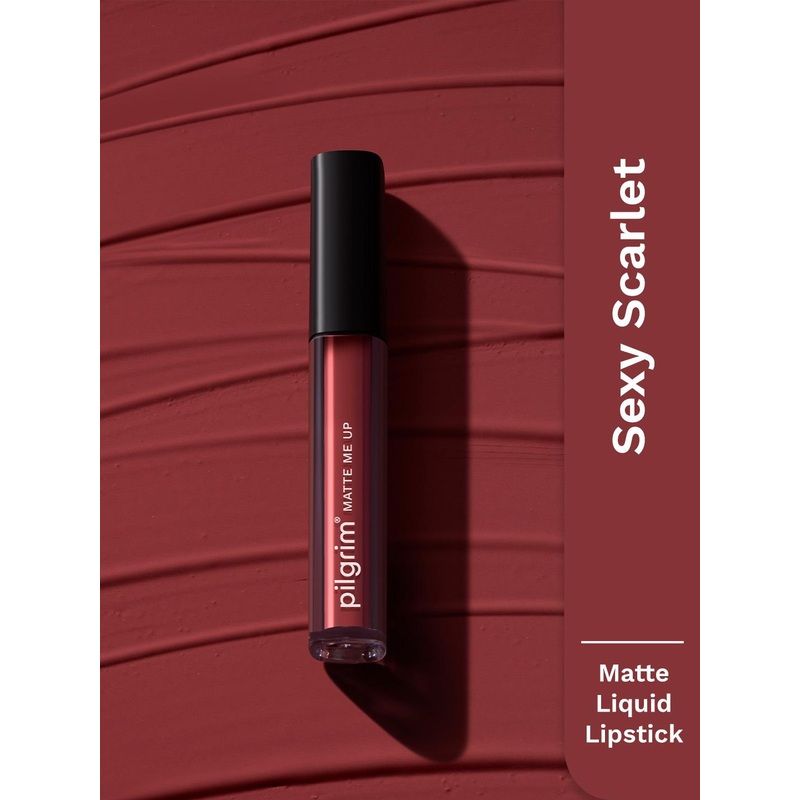 Pilgrim Matte Me Up Liquid Long-Lasting & Non-Drying Liquid Lipstick 3ml – Sexy Scarlet 26