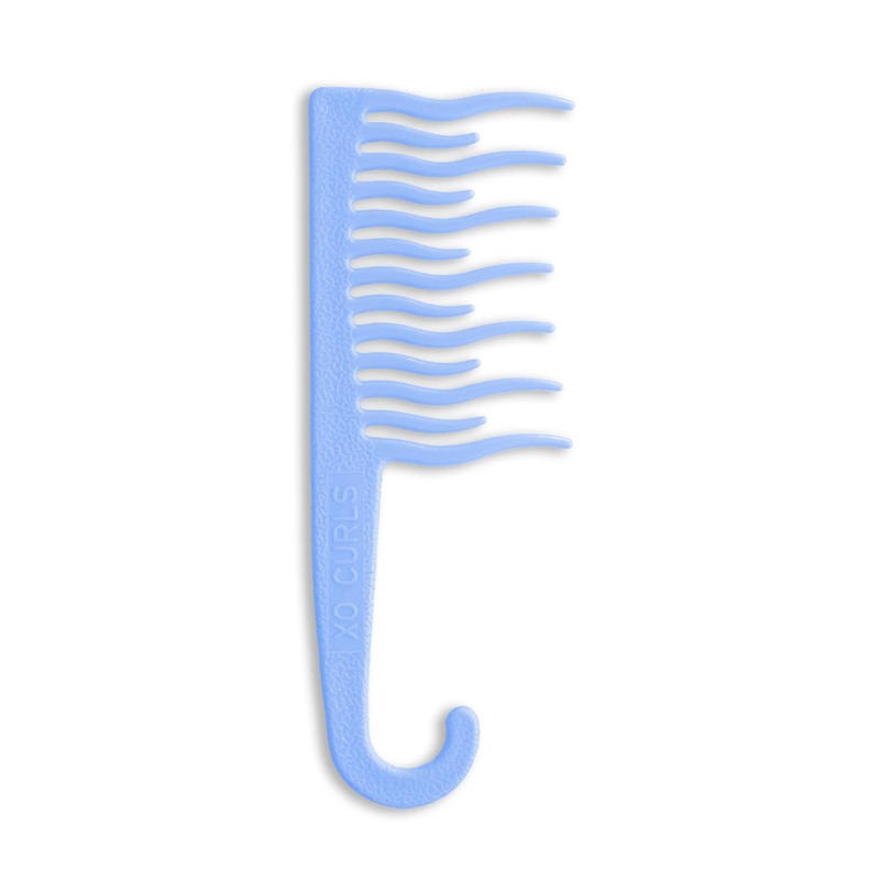 XO CURLS Blue Shower Detangling Comb