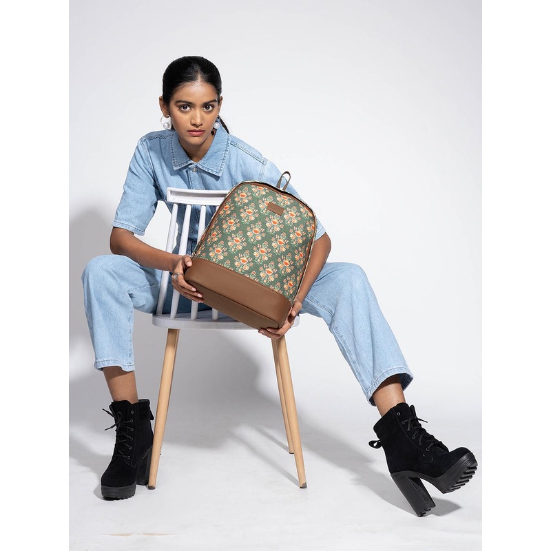 ZOUK Ethnic Motifs Printed Backpack