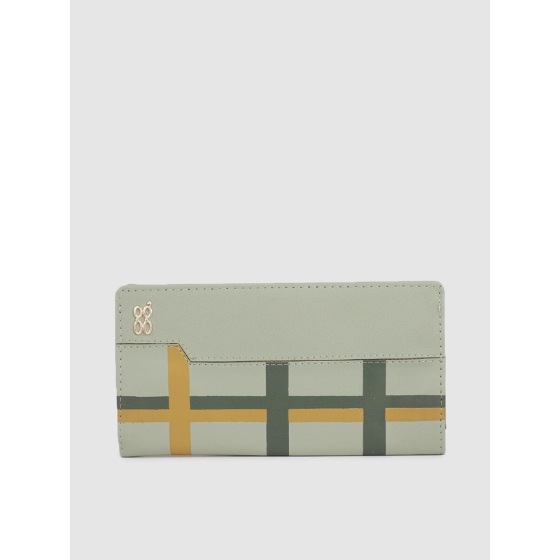 Baggit Women Checked Two Fold Wallet