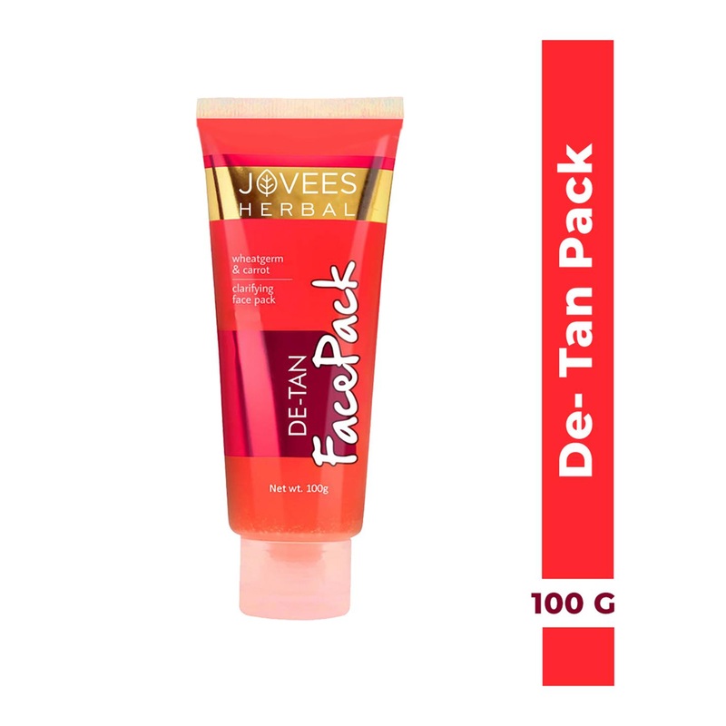 Jovees De-Tan Face Pack For Tan Removal Skin Revitalization Bright & Glowing Skin – 100 g