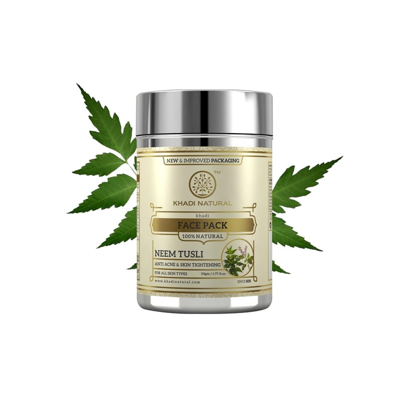 Khadi Natural Neem Tulsi Face Pack For Fine Lines – 50 g