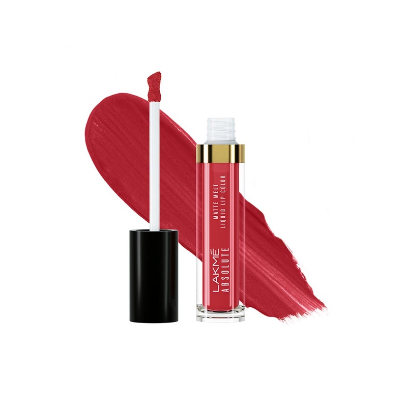 Lakme Absolute Matte Melt 16Hr Liquid Lip Color With Rosehip Oil 6ml – Sour Cherry 133