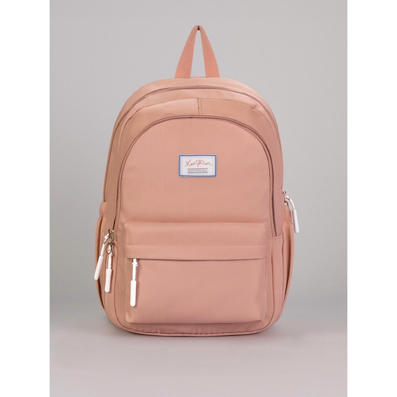 Lino Perros Women Pink Solid Laptop Backpack