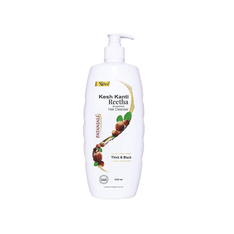 Patanjali Kesh Kanti Reetha Hair Cleanser for Thick & Black Hair – 650 ml