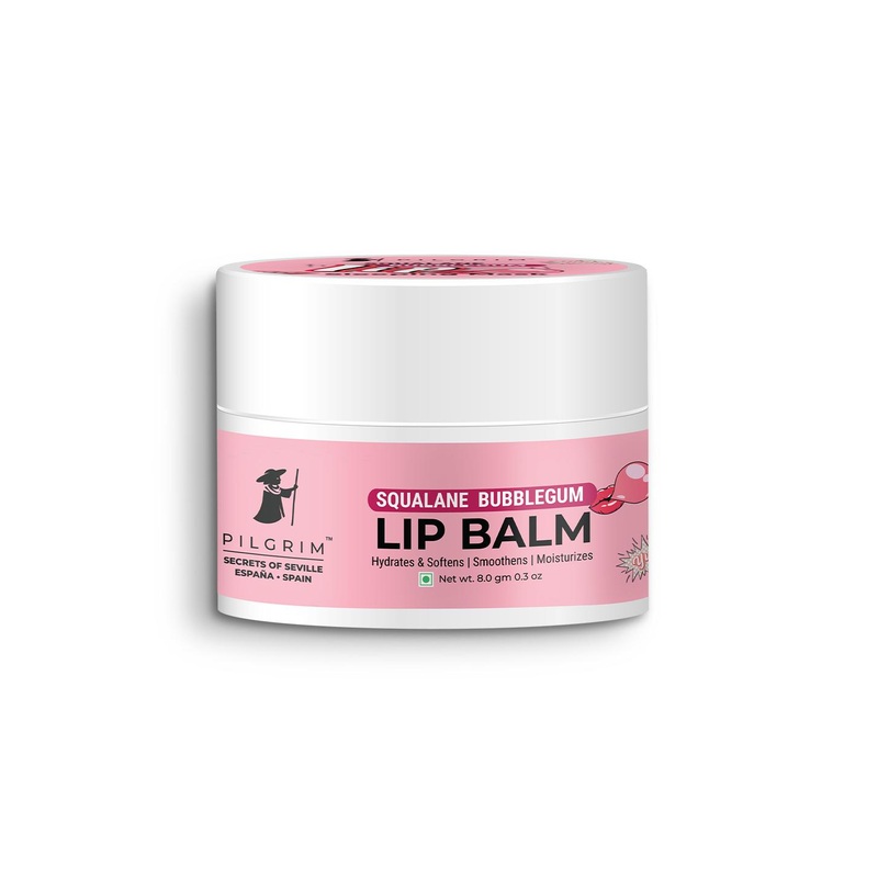 Pilgrim Squalane Bubblegum Lip Balm for Dry & Chapped Lips with Shea & Cocoa Butter-8gm
