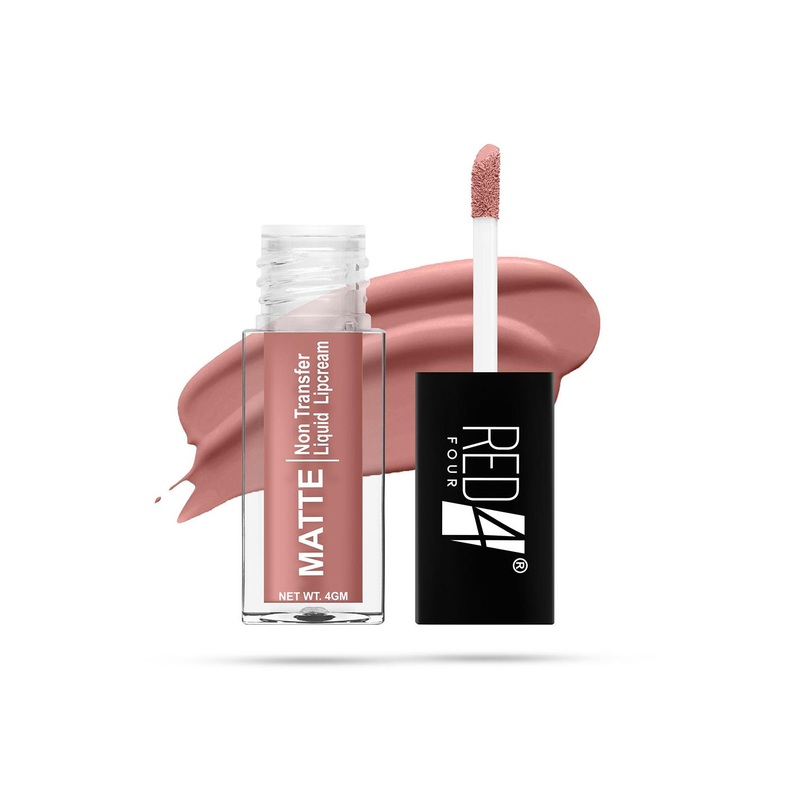 RED 4 Non Transfer Matte Liquid Lipcream – 4 g – Earth Rose – 208