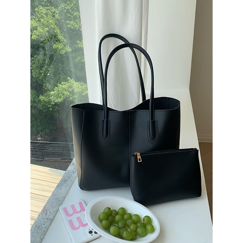 StyleCast x Revolte Bucket Shoulder Bag with Applique